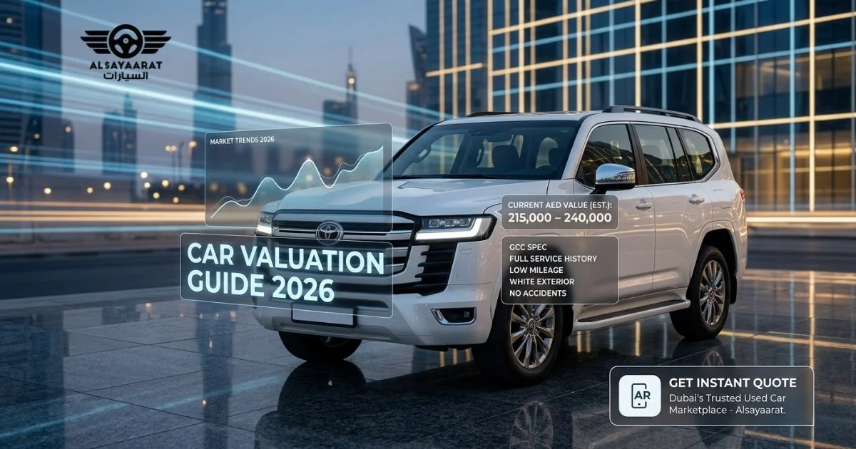 How Much Is My Car Worth in Dubai Right Now? — Instant Valuation Guide 2026